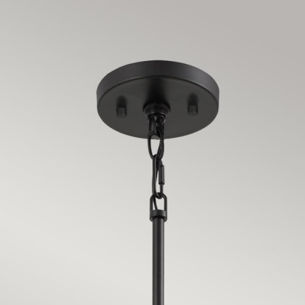 Plafonlamp - ELSTEAD LIGHTING - Bismarck - Stål - Samtidig - E27 - Sort