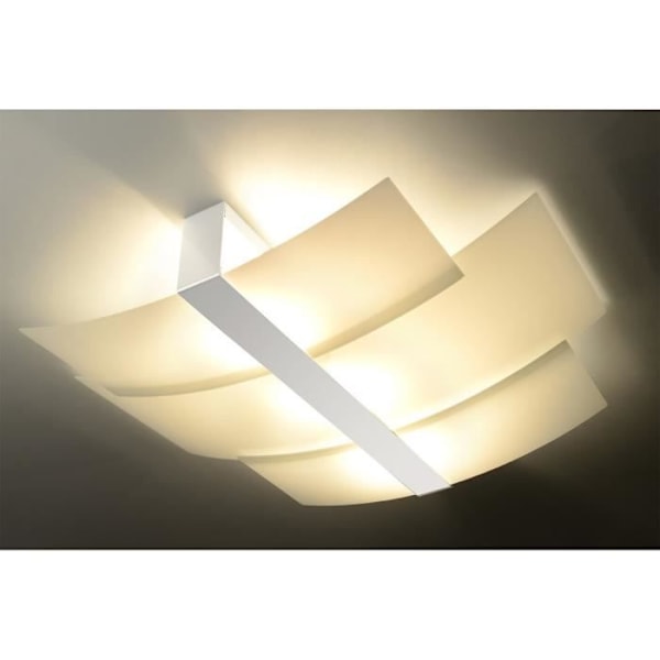 Dekorativ loftslampe - SOLLUX - Celia - Hvid - 3x E27 - Moderne design - Indbygget