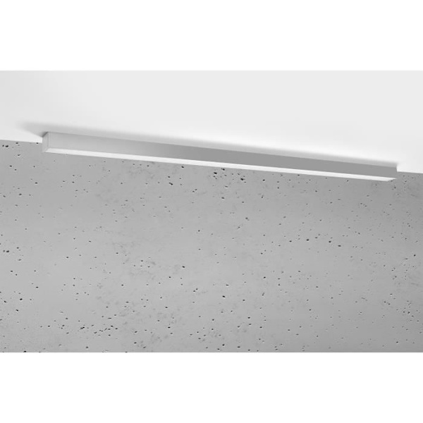 Sollux PINNE Integrated LED 145cm Linear Flush Light Grey 3000K