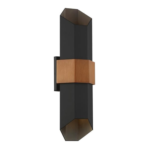 Udendørs væglampe - Elstead - Chasm - Mat sort - 3000K - IP44 - 2 lamper Matte svart