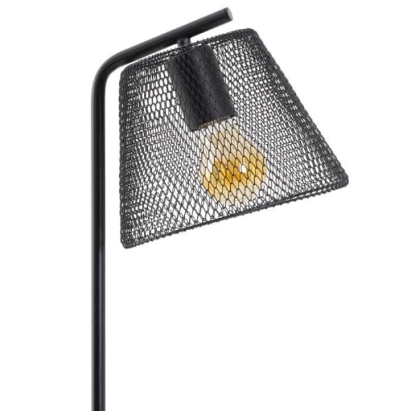 KORIE gulvlampe i sort metal