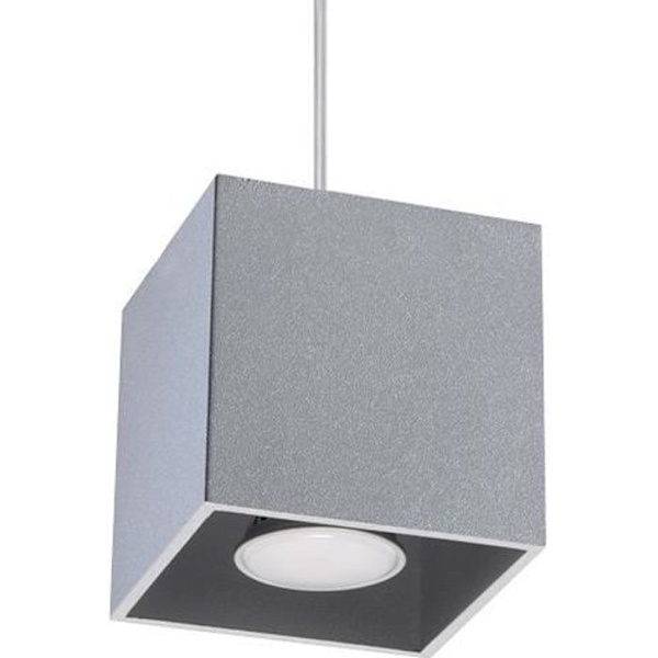 QUAD LED Pendellampa Modern Loft Design för Sovrum Vardagsrum Trappa Korridor - Grå