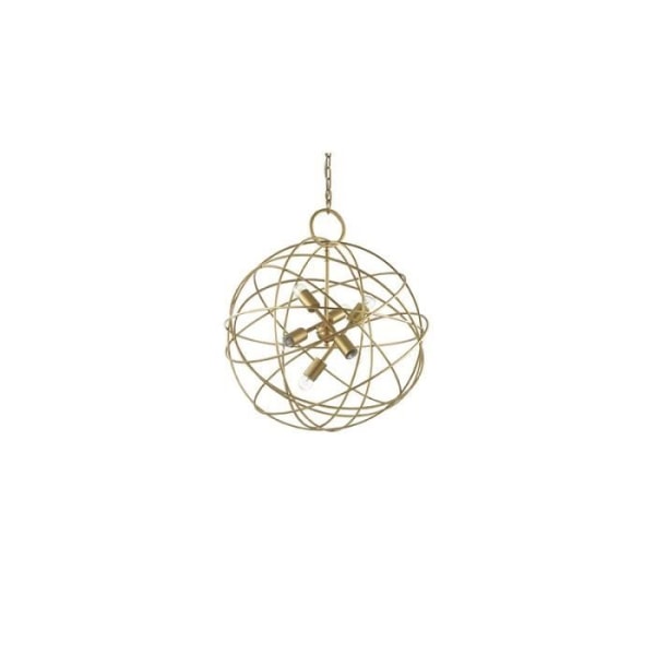 Suspension Dorée - IDEAL LUX - KONSE - 6 ampoule E27 - Metall - Höjdjusterbar 50-135 cm