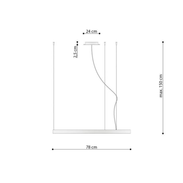 Sollux Lighting Rio Integrated LED Ring Pendel Taklampa, Vit, 4000K, 5520lm