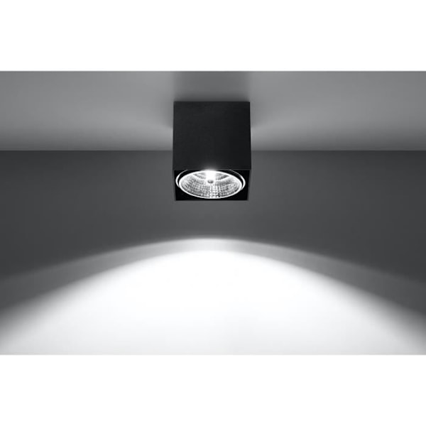 BLAKE GU10 LED Loftslampe Modern Loft BOHO Design Corridor - Sort