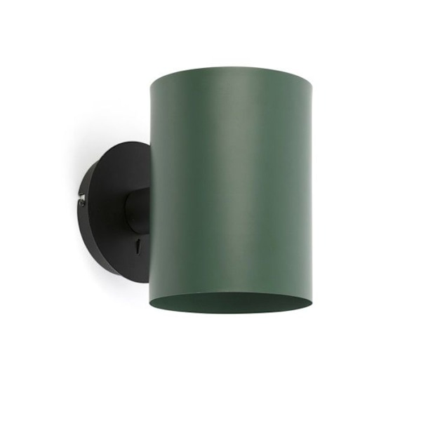Væglampe - Faro Barcelona - Guadalupe - Grøn - 15W - E27 - Moderne Design Sort