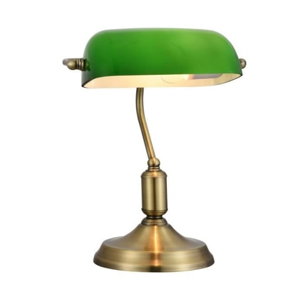 Bordlampe - Kiwi - Banker - Messing - 1 lys - E27 - 40W Grøn
