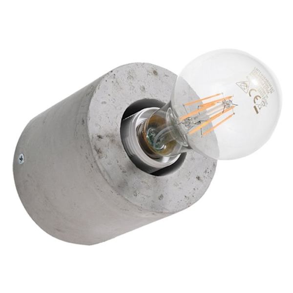 Vägglampa - SALGADO - Modern - Grå - E27 - Inredning - Modern design grå