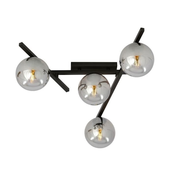 Emibig SMART Smart Globe Taklampa Svart med Grafitglas Lampskärm, 4x E14