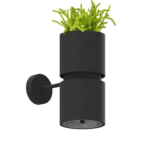 Væglampe - SOLLUX - KUKKIA - Sort - Aluminium - GU10 - 1x40W