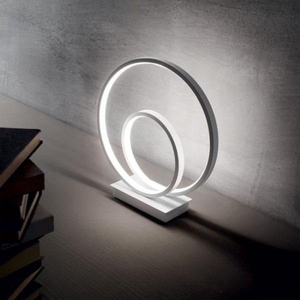 Swirl integreret dekorativ LED bordlampe sort, 3000K