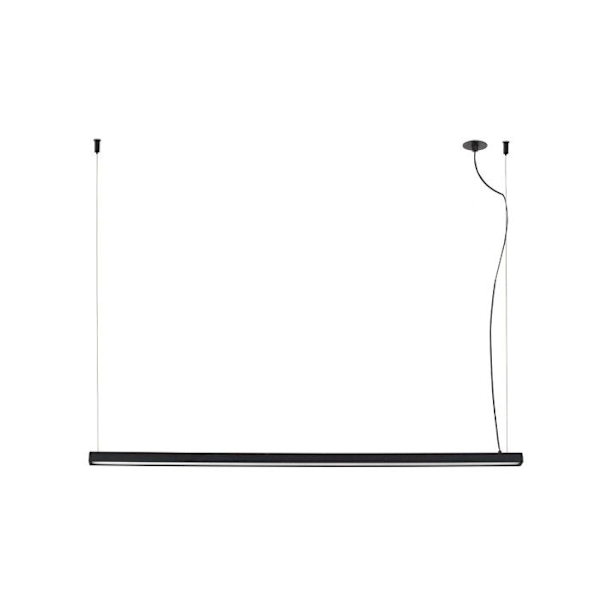 Svart hängande lampa med infälld dekor VICO 115 61104 NEGRO