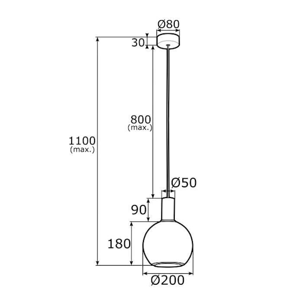 Argon SAGUNTO Dome loftslampe 20 cm mat opal, messing stål - moderne design