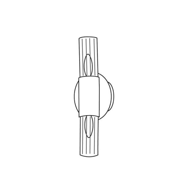 Væglampe - Kolarz - GIRO - Glas - 2 lys - Børstet brunito - Moderne design