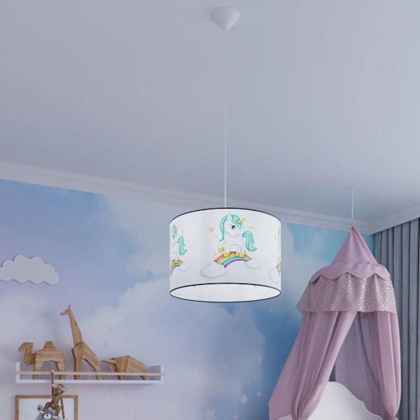 Sollux Lighting Unicorn 40 hængelampe vit/flerfärgad