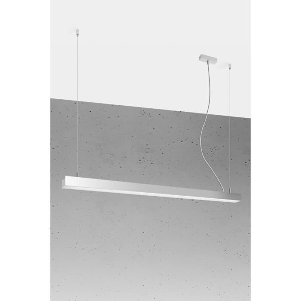 Sollux PINNE Suspension Bar Lige Lineær LED 115cm Integreret Lysegrå 3000K