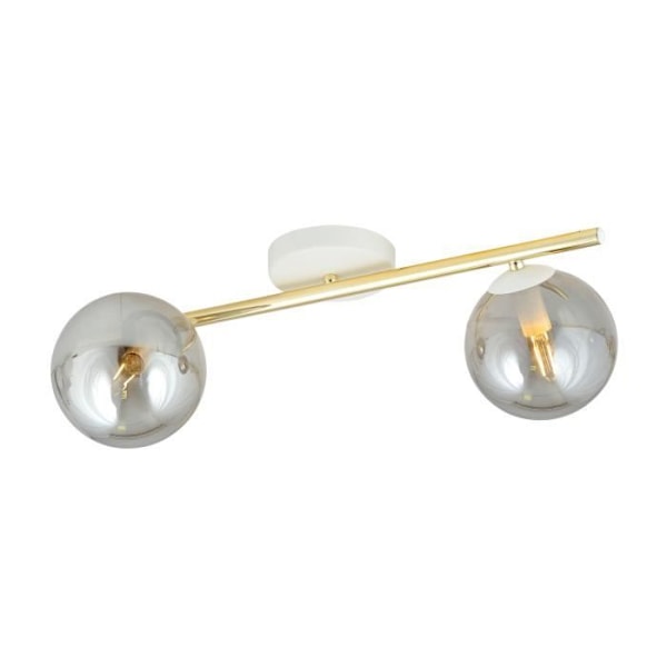 Emibig Plafonnier Splendi vit, guld 2 x E14 vitt guld