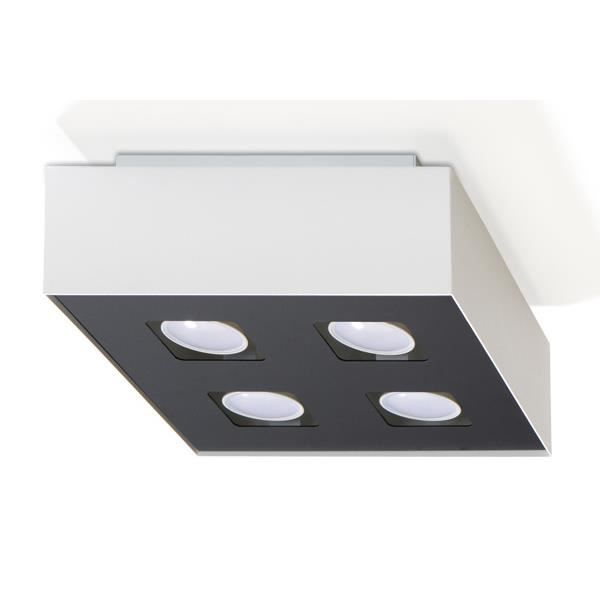 MONO 4 LED loftslampe - Sollux Lighting - Hvid - 4 GU10 pærer - Moderne design