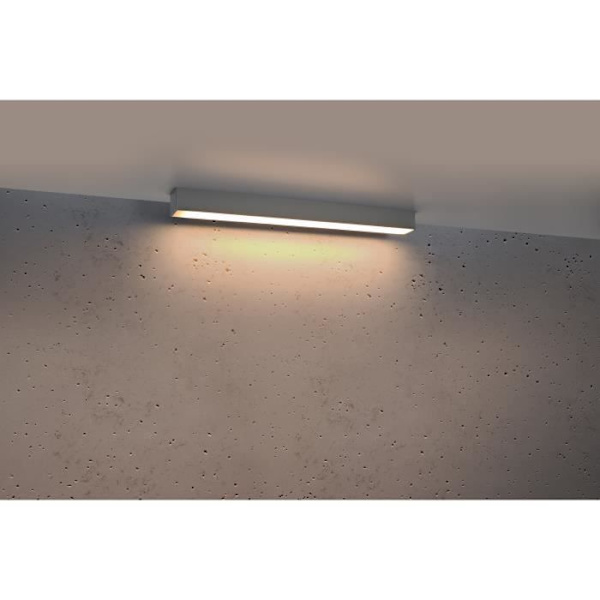 Sollux PINNE LED Integreret Lineær 65cm Lysegrå 3000K