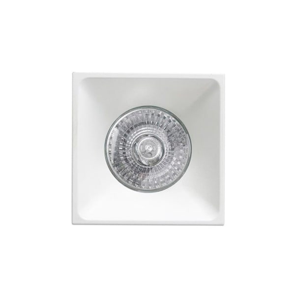 FARO Neon forsænket spotlight - Hvid - 1xGU10 - LxBxHxD: 75x75x45x0mm Hvid