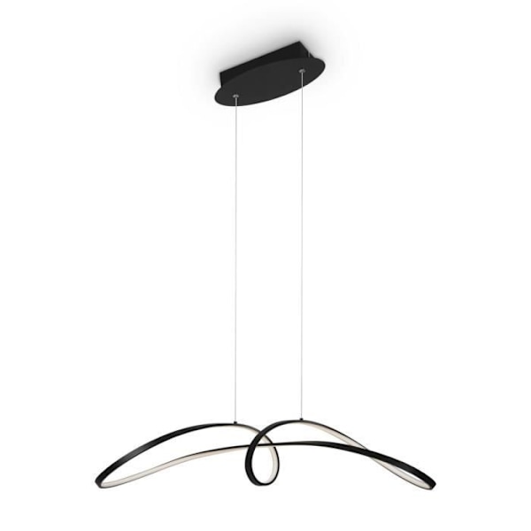 Maytoni Curve Modern integrerad LED-taklampa svart 4000K