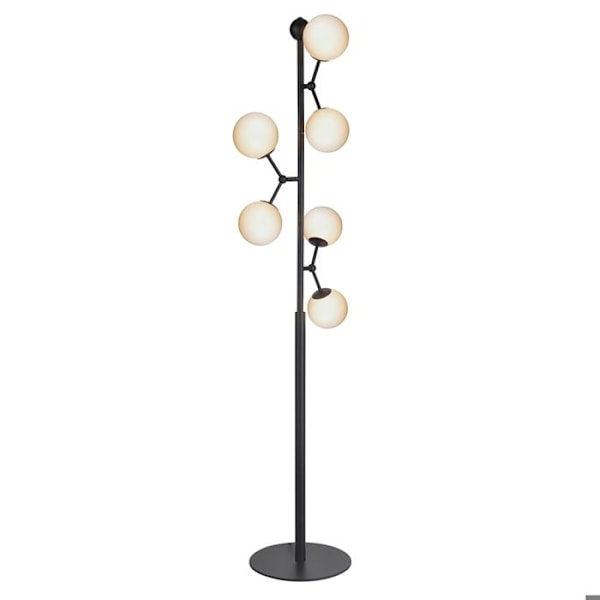 Lampdesign Halo Atom opal/svart