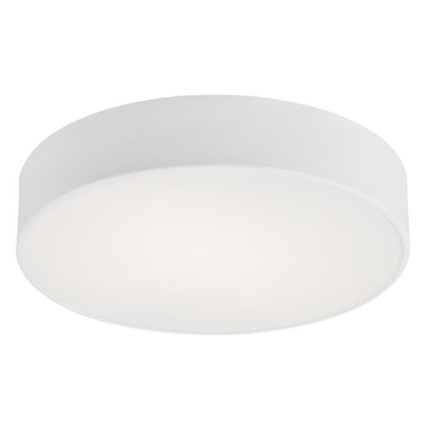 Plafonnier - Argon - DARLING - 45 cm - 3 lyskilder - Hvid struktur i glas og malet stål