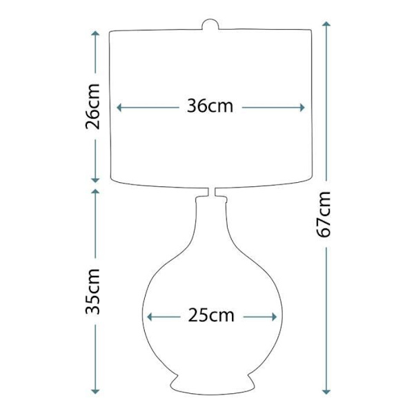 Bordlampe - Elstead - Orb 1 - Klart glas - Børstet nickel - Moderne design Klar