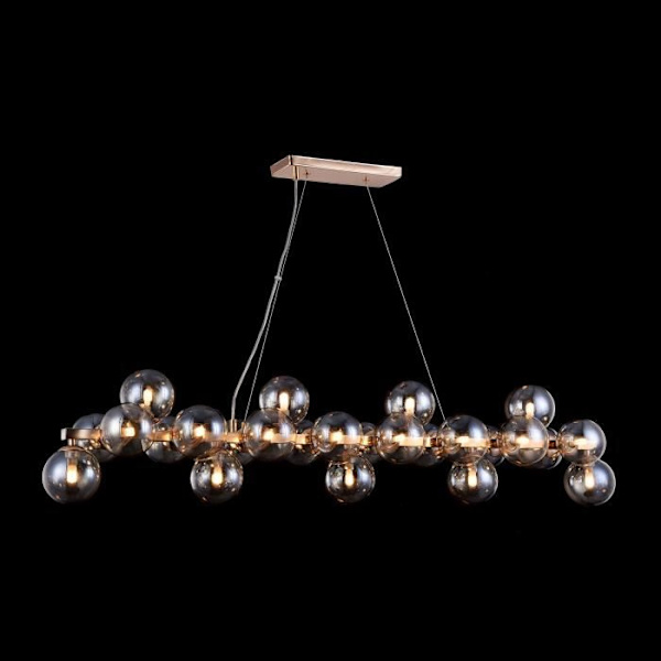 Ljuskrona - Maytoni - Modern - Metallram i guld - Lampskärmar i glas - 25 G9-lampor