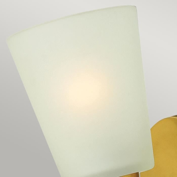 Vintage vägglampa i glas och mässing - Elstead Lighting - Zelda - E27