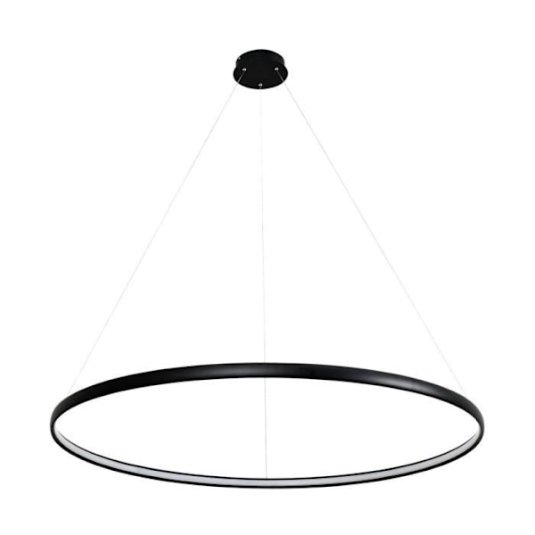 Zumaline CARLO Integreret LED nedhængt loftslampe, matsort, 4000K, 2280lm