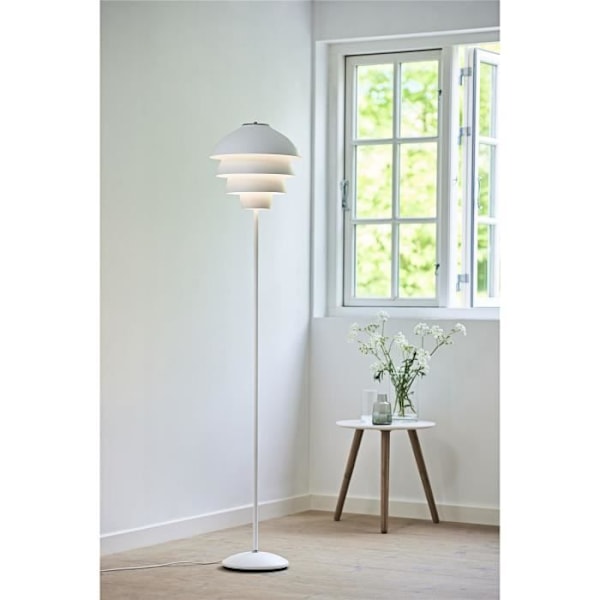 Lampstativ - Belid - Valencia - Matt vit - Metall - E27 - 151,4 cm Vit