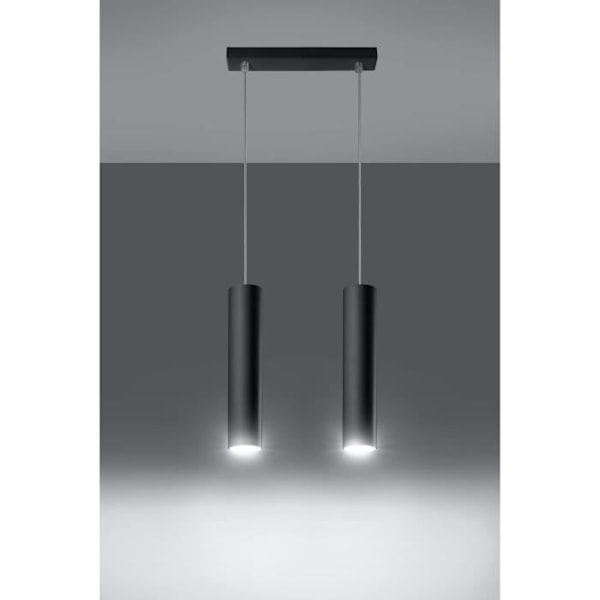 Lagos 2 Taklampa Modern Boho Design för Sovrum Vardagsrum Trappor Hall - Svart