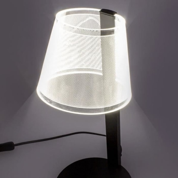 Bordlampe - CRISTAL RECORD - Elna - LED 6W - Hvid - Moderne design - Indendørs Vit
