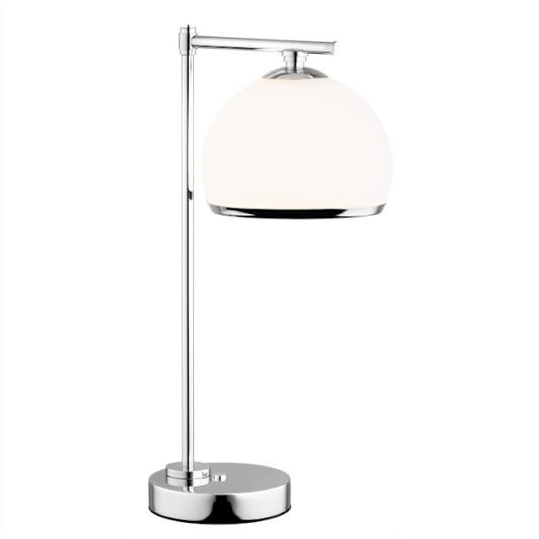 Argon MARBELLA Plus Matte Opal Skrivebordslampe, Krom - Ledet - LED Matt opal, krom