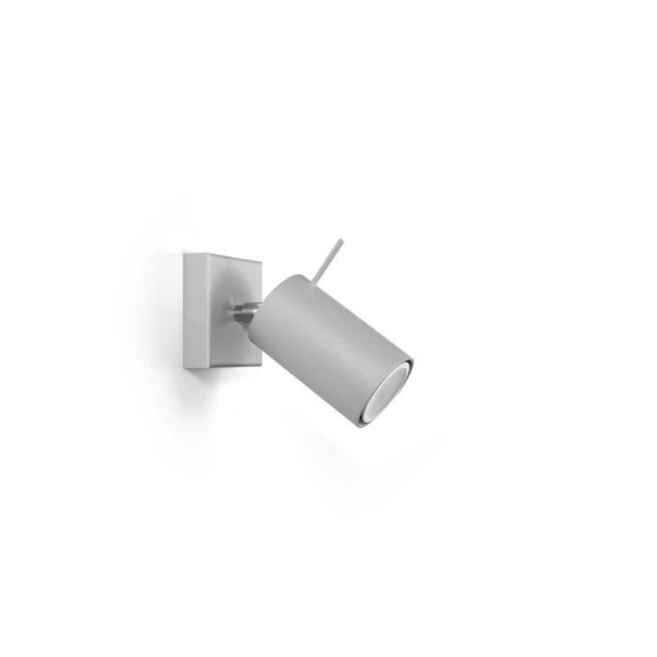 LED Väggapplikation RING SPOT GU10 - SOLLUX - Grå - Modern Loftdesign