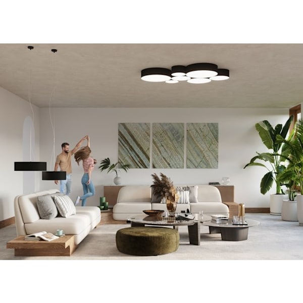 Moderne LED Loftslys LOFT Design Spot - Sort - Sollux