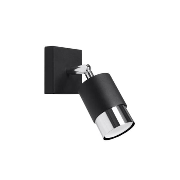 Sollux Lighting Nero Single spot, sort/krom, 1x GU10