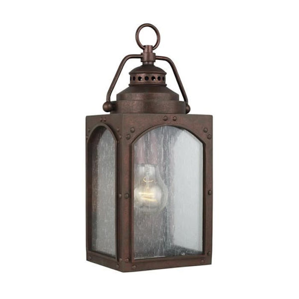 Elstead Randhurst Small 1 Light Outdoor Wall Lantern, Copper Oxide, IP44, E27