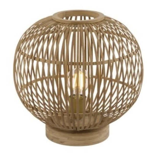 Bordslampa i naturlig bambu, Switch, D:300, H:335, exkl. 1xE27 60W 230V
