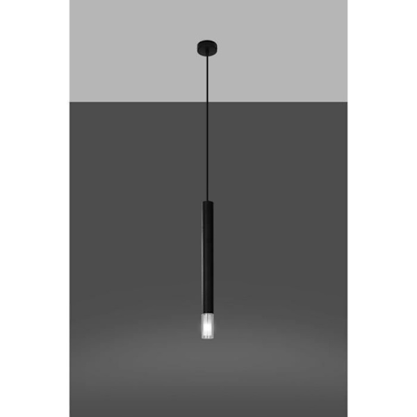 Taklampa - SOLLUX - Wezyr - Svart - 1x G9 - Modern design - 40W