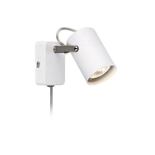 Væghængt lampe - m a r k s l o j d - KEY væg 1L - Hvid - Metal - GU10