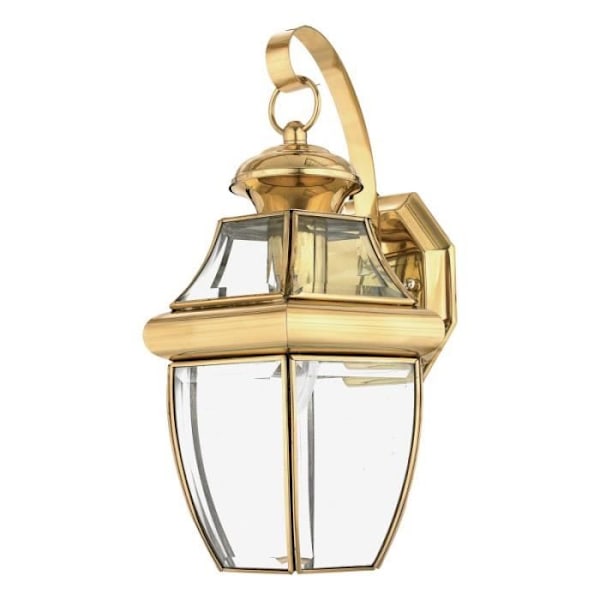 Væglampe - LEDS.C4 - Newbury - Poleret messing og glas - Diameter 21,5 cm - 2700K