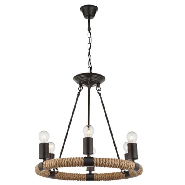 Hamp lysekrone, diameter 50 cm, ULLEU