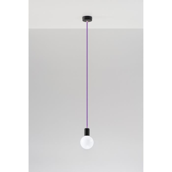 Hänglampa EDISON E27 LED Modern Loft BOHO Design Korridor - Lila - SOLLUX - 1 Lampa - 60W - A++ - E
