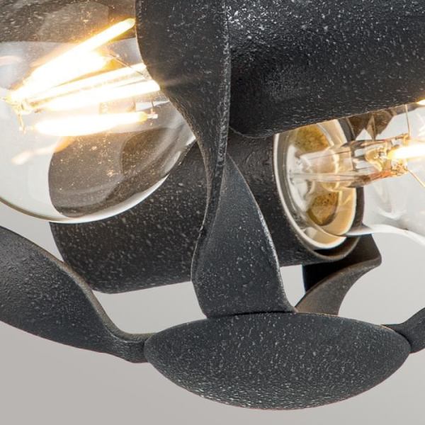 Halvinkapslad taklampa - ELSTEAD LIGHTING - Bradbury - Grå ask - Stål - E14