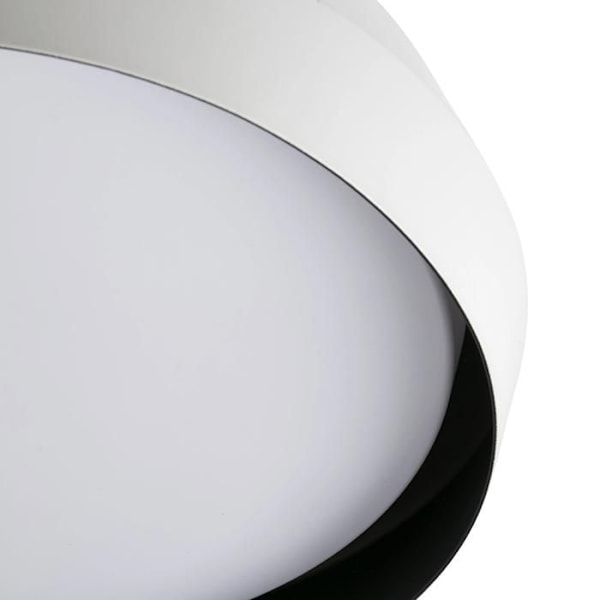Applikation/taklampa - FARO Barcelona - SHOKU - Vit/svart - Inbyggd LED - 24W - 350mm NEGRO