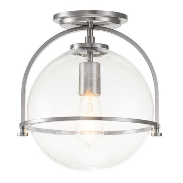 Elstead Hinkley Somerset Globe Ceiling Light Borstad Nickel