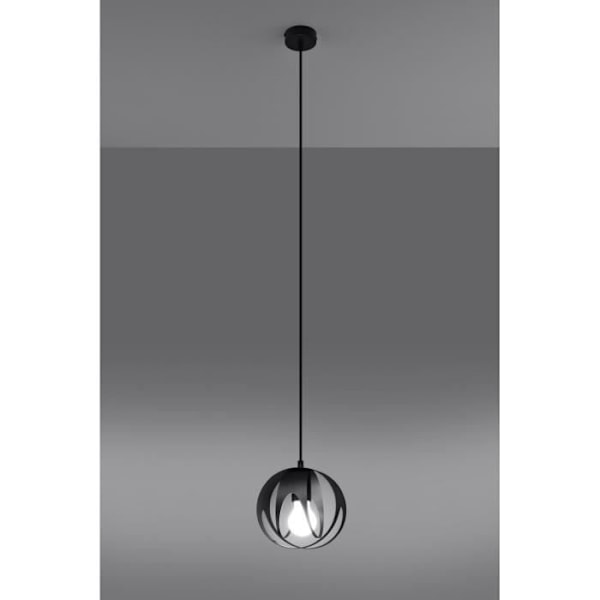 Sollux Lighting Tulos Sfärisk taklampa, svart, 1x E27