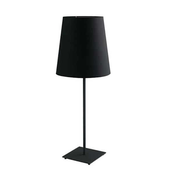 Fan Europe ELVIS Bordlampe med sort rund konisk lampeskærm, stof lampeskærm 24x63,5 cm